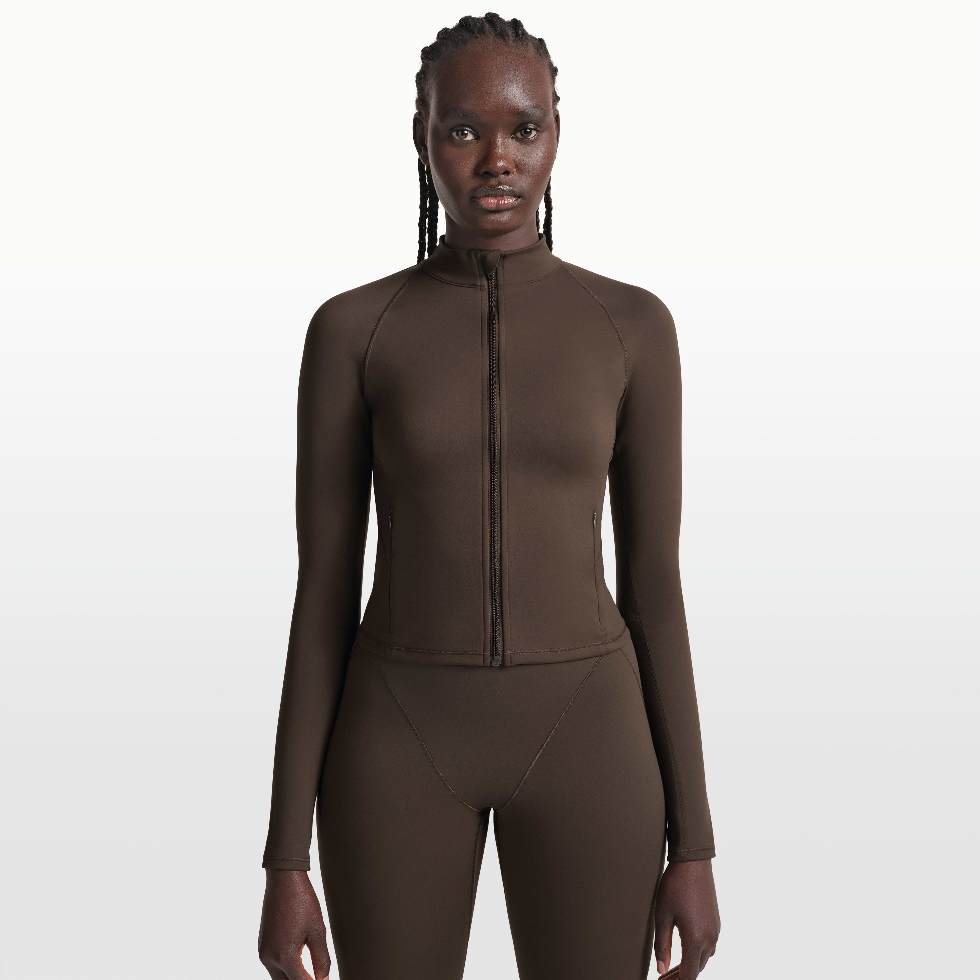 NikeSKIMS Matte Women's Mock-Neck Full-Zip Jacket | The Summit